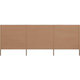  Vjetrobran s 3 panela od tkanine 400 x 80 cm smeđe-sivi | shoptok.hr