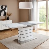 Art Invest Trpezarijski sto Valerio MDF Beli visoki sjaj 1400(1800)x800x750 mm Cene