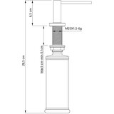 Quadron Dozirnik tekočega mila JUDY, srebrn, (21120732) | Shoptok.si