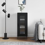 vidaXL Komoda crna 34 5 x 34 x 90 cm od konstruiranog drva Cijene
