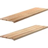  Prozorske klupice 2 kom 160x40x2 cm netretirane masivne hrast | shoptok.hr