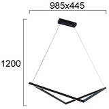  LED luster na sajli ISLA LED/32W/230V crna | Eponuda.com