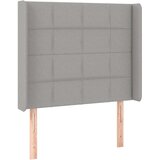  Uzglavlje svjetlosivo 83 x 16 x 118/128 cm od tkanine | shoptok.hr