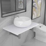 Maison Chic Dvodelni komplet kopalniškega pohištva - Kopalniški sestavi iz keramike bel, (21787678) | Shoptok.si