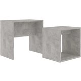 Furnova Komplet klubskih mizic betonsko siv 48x30x45 cm iverna plošča, (21913744) | Shoptok.si