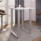 XXXL Barska Miza Xona B, Bela, Srebrna, 80x80 | Shoptok.si