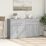  The Living Store Komoda 2 kosa siva sonoma 60x31x70 cm inženirski les - Komoda, (21498680) Cene