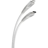 Scosche StrikeLine™ USB-C® na pravokutni Lightning® kabel, 1.2m, bijeli | shoptok.hr