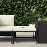  Modularni tabure s jastukom crni od poliratana | shoptok.hr