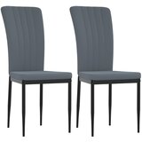 Maison Chic Jedilni stoli - Vzorci stoli 2 kosa temno siv žamet A524, (22032071) Cene