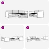  Set vanjskih sofa 6 kom. Prirodna Čvrsto drvo akacije | shoptok.hr
