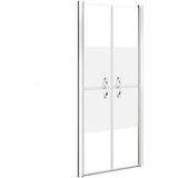 vidaXL Vrata za tuš pol mlečna ESG 71x190 cm | Shoptok.si