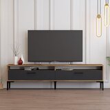 Hanah home istanbul 2 - walnut anthracite walnutanthracite tv stand | ePonuda.com