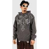 Affliction Ayala Pulover s kapuco vtg.black pigment dye Cene