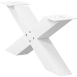  Noge za klub stolić X-oblik 2 kom Bijele 70 x (30-31) cm Čelik | shoptok.hr