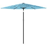  Vrtni suncobran s čeličnom šipkom plavi 223x223x213 cm | Eponuda.com