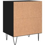  Noćni ormarići 2 kom crni 40 x 30 x 50 cm konstruirano drvo | Eponuda.ba