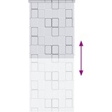  Roleta za tuš 120 x 240 cm s uzorkom kvadrata | shoptok.hr