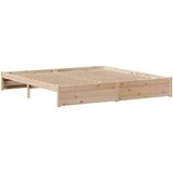  Okvir kreveta bez madraca 200 x 200 cm od masivne borovine | shoptok.hr
