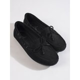 Shelvt Comfortable suede loafers for women black | Eponuda.ba