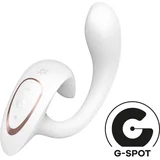 Satisfyer G for Goddess 1 - Brezžični vibrator za klitoris in točko G (bel)