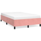 Furnova Posteljni okvir brez vzmetnico roza 120x190 cm žamet, (21936986) | Shoptok.si