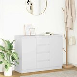 vidaXL Komoda s predali bela 100,5x35x76 cm inženirski les Cene