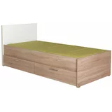 Kalune Design Bijelo/natur dječji krevet s prostorom za odlaganje 90x190 cm -