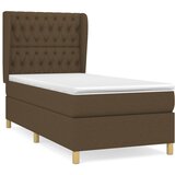  The Living Store Box spring postelja z vzmetnico temno rjava 90x200 cm blago - Box Spring Postelja, (21501404) | Shoptok.si