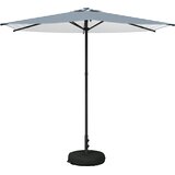  Vrtni Parasol s Podnožjem Pravokutni 2,7 x 2,7 m Poliester Plava 270 x 270 cm | Shoptok.si
