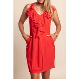 Fenzy Mini Haljina S Volanima, Crvena | shoptok.hr