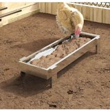 vidaXL Krmilna posoda za kokoši srebrna 80 x 28 x 13.5 cm | Shoptok.si