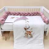 Baby Textil komplet posteljina za krevetac 6u1 Bambi Roze | ePonuda.com