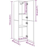 vidaXL TV omarica artisan hrast 30,5x30x110 cm inženirski les | Shoptok.si