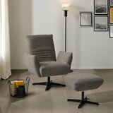 Dieter Knoll FOTELJ, sivorjava tekstil | Shoptok.si