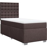  The Living Store Box spring postelja z vzmetnico temno rjava 90x200 cm blago - Box Spring Postelja, (21496725) | Shoptok.si