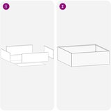  Vrtna saksija Srebrna 40 x 40 x 20 cm Nehrđajući čelik | shoptok.hr