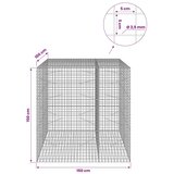  Gabion s žicom debljine 3 5 mm i mrežom 5x5 cm 150x100x150 cm - 100 cm 150 cm 150 cm | shoptok.hr