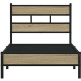  Okvir kreveta bez madraca boja hrasta sonome 75 x 190 cm drveni | shoptok.hr