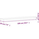  Zidna polica 100x20x4 cm od masivne bukovine | shoptok.hr