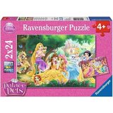 Ravensburger Puzzle - Princeskine najboljše prijateljice, 2 x 24 kosov | Shoptok.si