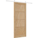 vidaXL klizna vrata s opremom 86x211 cm od čvrstog borovog drva | shoptok.hr