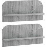  Zidna polica 2 kom. Siva Sonoma 80 5 x 13 5 x 37 5 cm - Siva Sonoma 80 5 cm Cijene