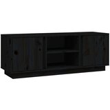 TV omarica črna 110x35x40,5 cm trdna borovina, (20731619) | Shoptok.si