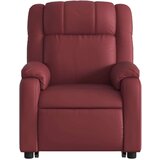  Naslonjač na podizanje od umjetne kože crvena boja vina | shoptok.hr