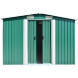 vidaXL Vrtna lopa 257x392x181 cm kovinska zelena | Shoptok.si