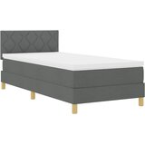  LED Box Spring Krevet Tamno siva 90 x 200 cm tkanina | Eponuda.ba