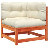  6-dijelni set vrtnih sofa s jastucima voštano smeđi od borovine | shoptok.hr