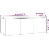 TV ormarić boja hrasta sonome 80 x 34 x 30 cm konstruirano drvo | shoptok.hr