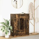 Komoda s ladicama i vratima dimljeni hrast 73x31x90 cm | shoptok.hr